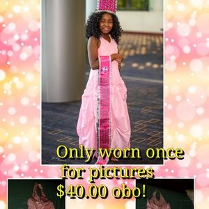 Pink halter top dress